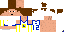 Minecraft skin texture, 64x32 legacy pixels