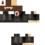 Minecraft skin texture, 64x64 pixels
