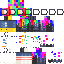 Minecraft skin texture, 64x64 pixels