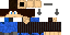Minecraft skin texture, 64x32 legacy pixels