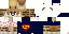 Minecraft skin texture, 64x32 legacy pixels