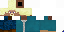 Minecraft skin texture, 64x32 legacy pixels