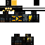 Minecraft skin texture, 64x64 pixels