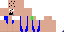 Minecraft skin texture, 64x32 legacy pixels
