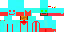 Minecraft skin texture, 64x32 legacy pixels