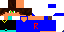 Minecraft skin texture, 64x32 legacy pixels
