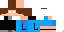 Minecraft skin texture, 64x32 legacy pixels