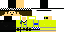 Yellow Minecraft skin texture, 64x32 legacy pixels