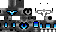 Minecraft skin texture, 64x32 legacy pixels
