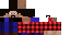 Minecraft skin texture, 64x32 legacy pixels