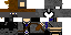 Minecraft skin texture, 64x32 legacy pixels