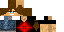 Minecraft skin texture, 64x32 legacy pixels
