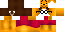 Minecraft skin texture, 64x32 legacy pixels