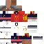 Minecraft skin texture, 64x64 pixels