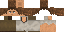 Minecraft skin texture, 64x32 legacy pixels