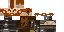 Minecraft skin texture, 64x32 legacy pixels