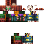 Minecraft skin texture, 64x64 pixels