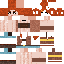 Minecraft skin texture, 64x64 pixels