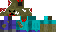 Minecraft skin texture, 64x32 legacy pixels