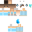 Minecraft skin texture, 64x64 pixels