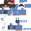 Minecraft skin texture, 64x64 pixels