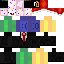 Minecraft skin texture, 64x64 pixels