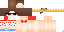 Minecraft skin texture, 64x32 legacy pixels