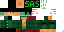 Minecraft skin texture, 64x32 legacy pixels