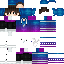 Minecraft skin texture, 64x64 pixels