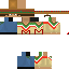 Minecraft skin texture, 64x64 pixels