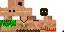 Minecraft skin texture, 64x32 legacy pixels