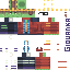 Minecraft skin texture, 64x64 pixels