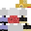 Minecraft skin texture, 64x64 pixels