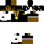 Classic Minecraft skin texture, 64x64 pixels
