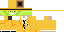 Minecraft skin texture, 64x32 legacy pixels