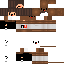 Brown Minecraft skin texture, 64x64 pixels