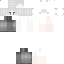 White Minecraft skin texture, 64x64 pixels