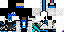 Minecraft skin texture, 64x32 legacy pixels