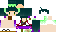 Minecraft skin texture, 64x32 legacy pixels