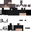 Black Minecraft skin texture, 64x64 pixels