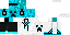 Minecraft skin texture, 64x32 legacy pixels