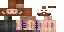 Minecraft skin texture, 64x32 legacy pixels