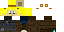 Minecraft skin texture, 64x32 legacy pixels