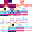 Minecraft skin texture, 64x64 pixels