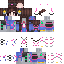 Minecraft skin texture, 64x64 pixels