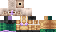 Minecraft skin texture, 64x32 legacy pixels