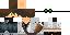 Minecraft skin texture, 64x32 legacy pixels