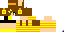 Minecraft skin texture, 64x32 legacy pixels