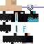Minecraft skin texture, 64x64 pixels