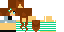 Minecraft skin texture, 64x32 legacy pixels
